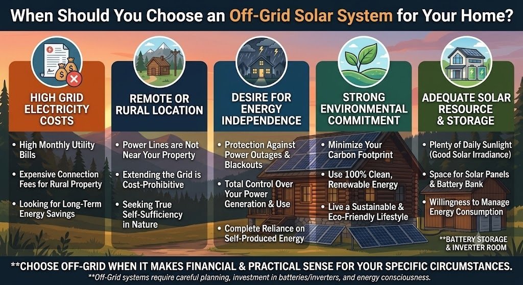 When Should You Choose an Off-Grid Solar System for Your Home? Photo